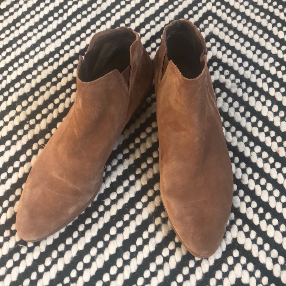 Suede booties- 9.5